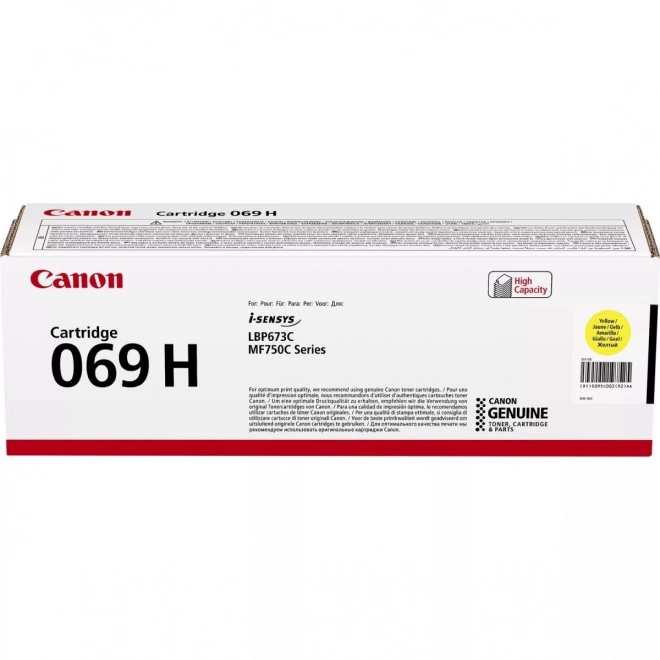 Sárga TONER CANON optimalizált minőségű nyomtatáshoz