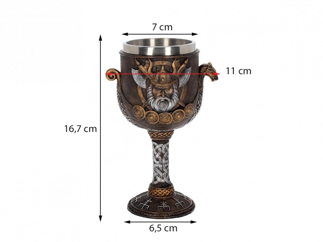 Díszes viking serleg