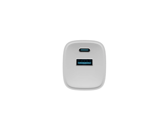 Fehér Natec Ribera GaN Hálózati Töltő 1X USB-A + 1X USB-C 30W