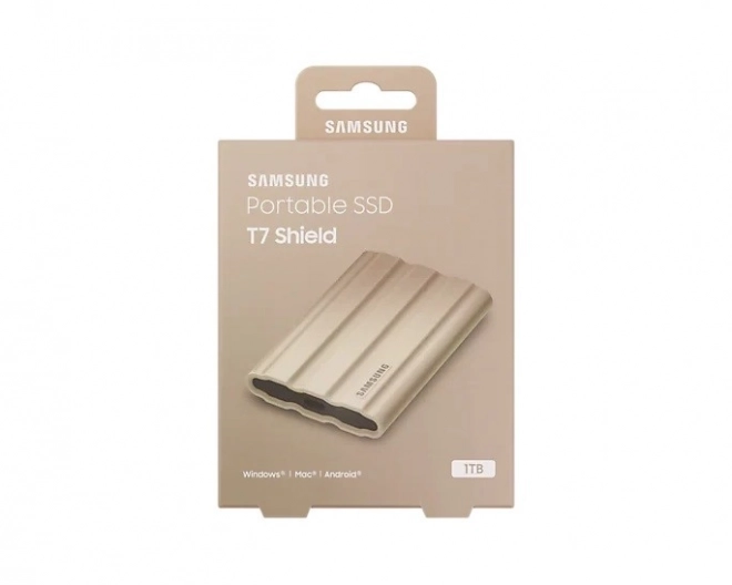 Külső SSD Samsung T7 Shield 1TB USB 3.2, bézs