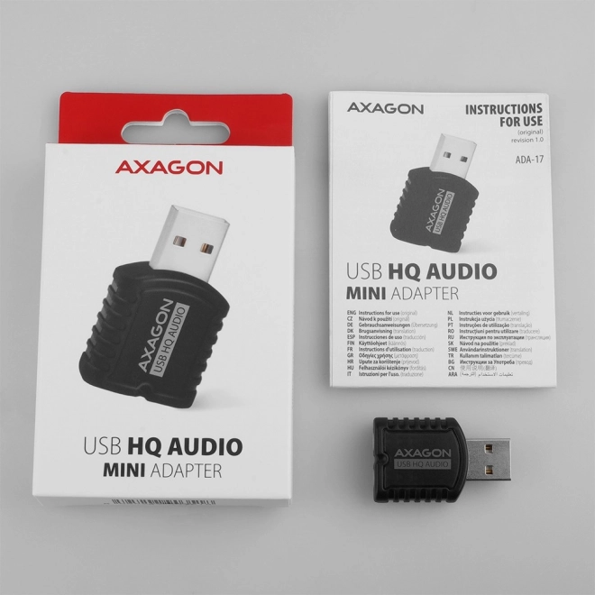 Külső USB hangkártya USB 2.0 MINI 96kHz/24-bit sztereóval