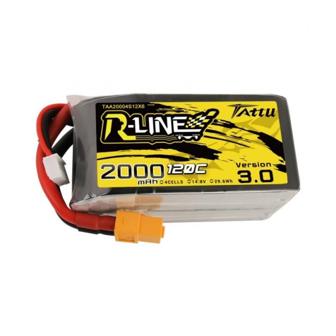 Tattu r-line drón akkumulátor 2000mAh 14,8V 120C 4 cellával