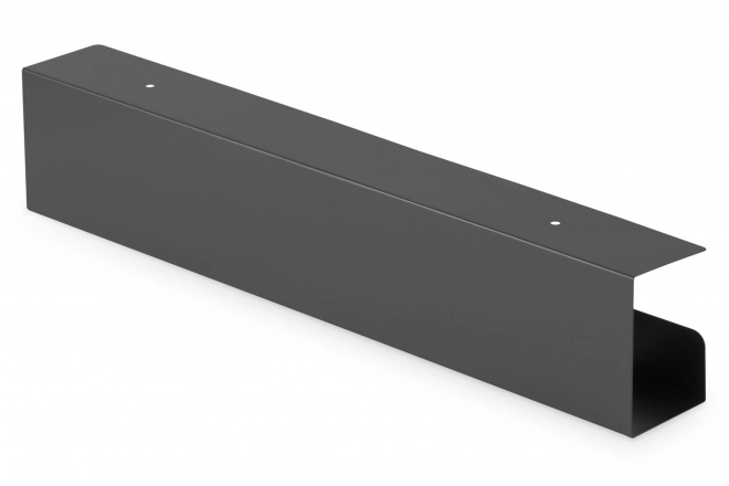 Acél kábel- és tápkábel szervező tartó, fekete 60 cm