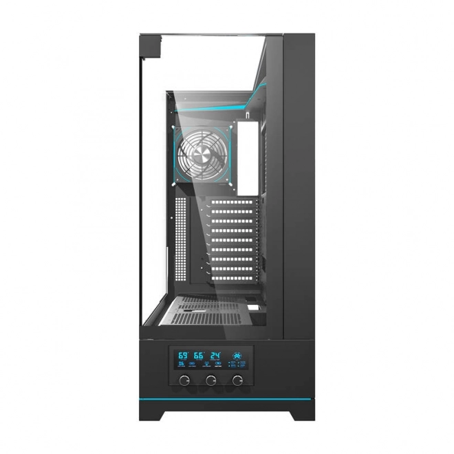 Darkflash stílusos számítógépház ventilátorral