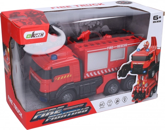 RC autórobot tűzoltó vízágyúval 26 cm