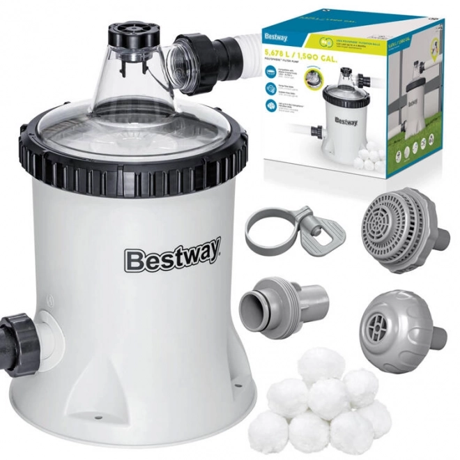 Bestway homokszűrős medenceszivattyú Polysphere technológiával