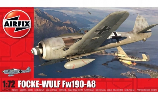 Focke Wulf Fw190 A-8 repülőgép makett