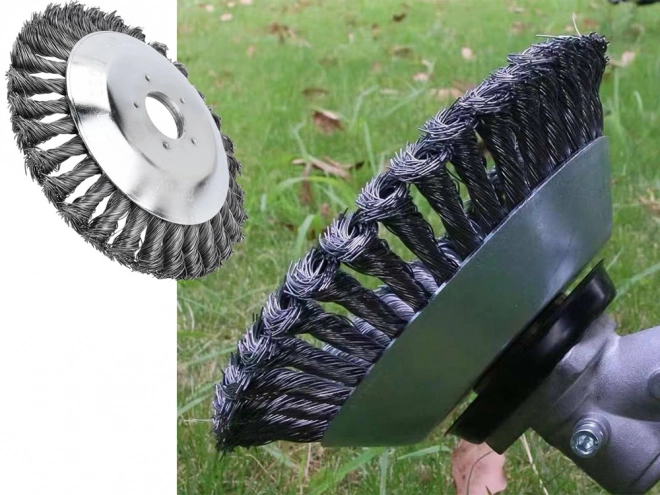Drótkefe permetező fűnyírókhoz 200mm