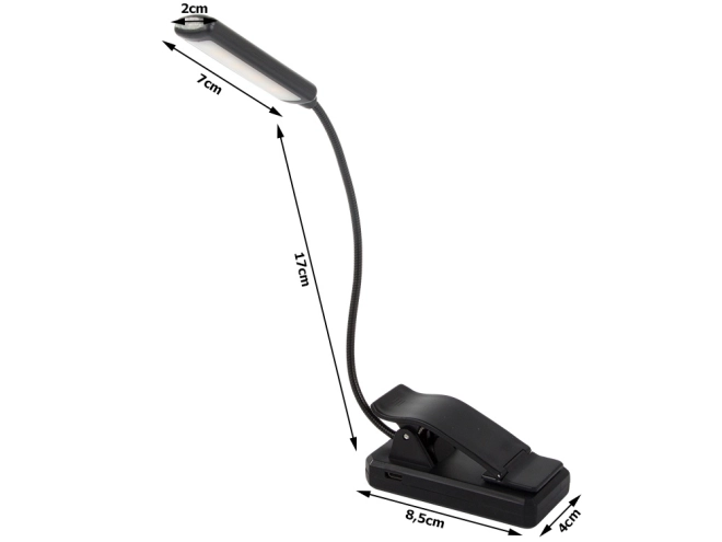 Klip Olvasólámpa USB-s Éjszakai Lámpa 9 LED-del