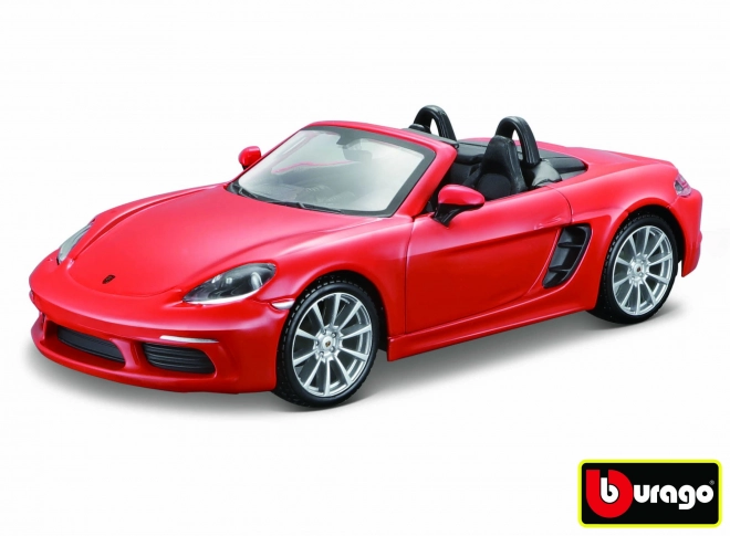 Bburago Porsche 718 Boxster narancssárga 1:24