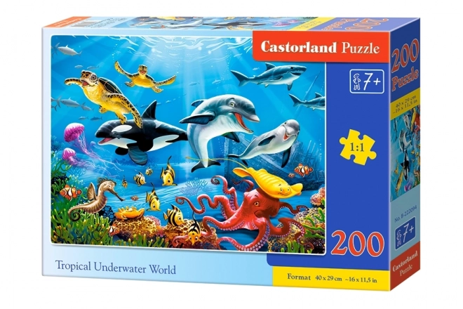 Trópusi víz alatti világ puzzle 200 darabos