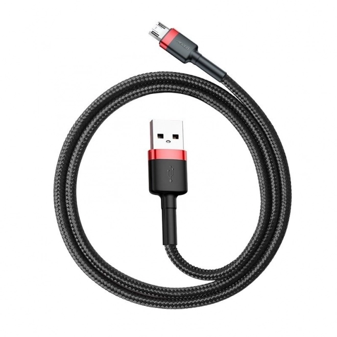 kábel baseus cafule micro usb 2,4a 1m piros-fekete