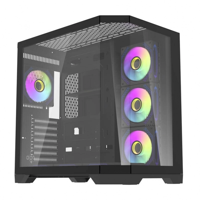 Sötétvillanás FT418 PRO gamer számítógépház 7 aRGB ventilátorral