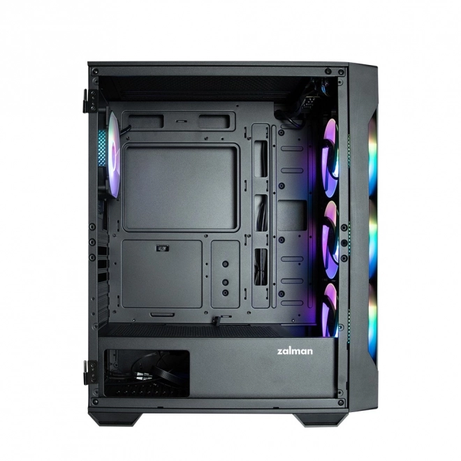 Fekete RGB ATX Mid Tower számítógépház