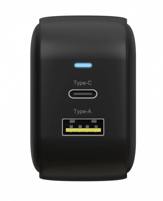 Kétportos USB töltő 38W Type-C és Type-A