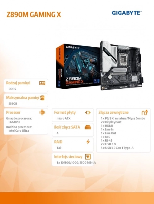 Z890M Gaming X alaplap