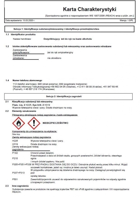 Antibakteriális kézfertőtlenítő gél 70% – 100 ml