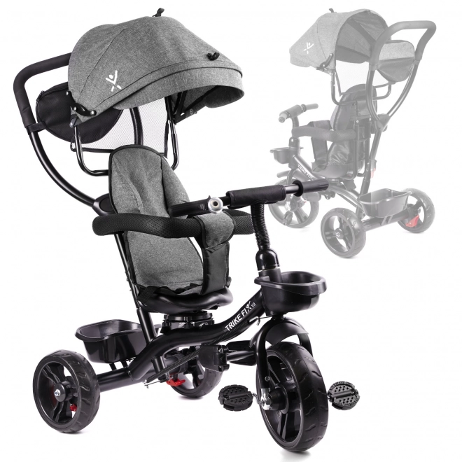 Szürke Trike Fix Lite háromkerekű bicikli – Szürke