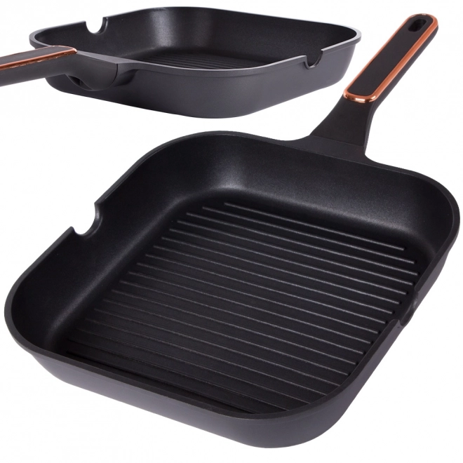 KingStyle grill serpenyő 28 cm, tapadásmentes bevonattal