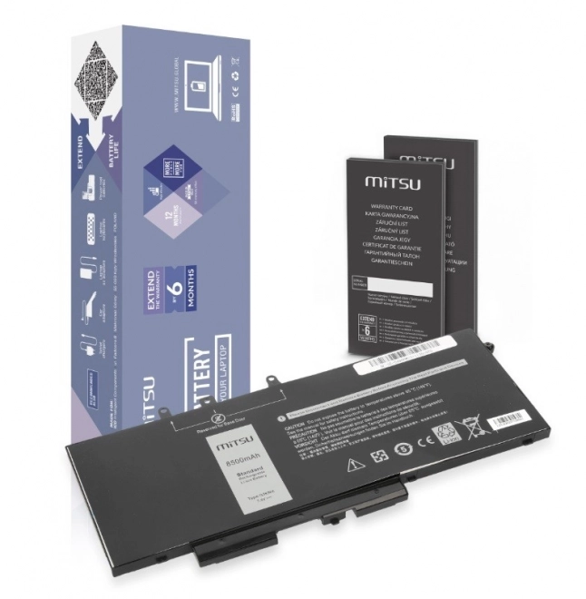 Dell Latitude kompatibilis akkumulátor 8500 mAh