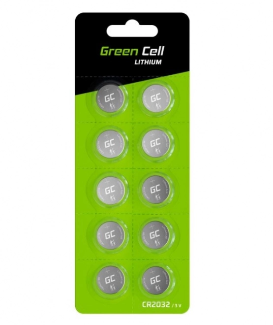 Green Cell gombelem 10x CR2032 3V