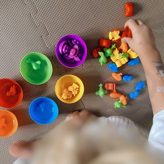 Vuková montessori játék Tanulj meg számolni – állatkerti állatkák