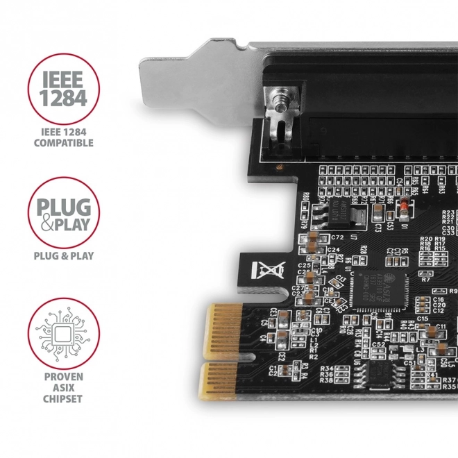 PCIe párhuzamos port kártya LPT AXAGON