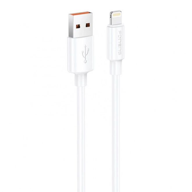 usb-a lightning kábel Foneng X108 2.4A, 1m (fehér)