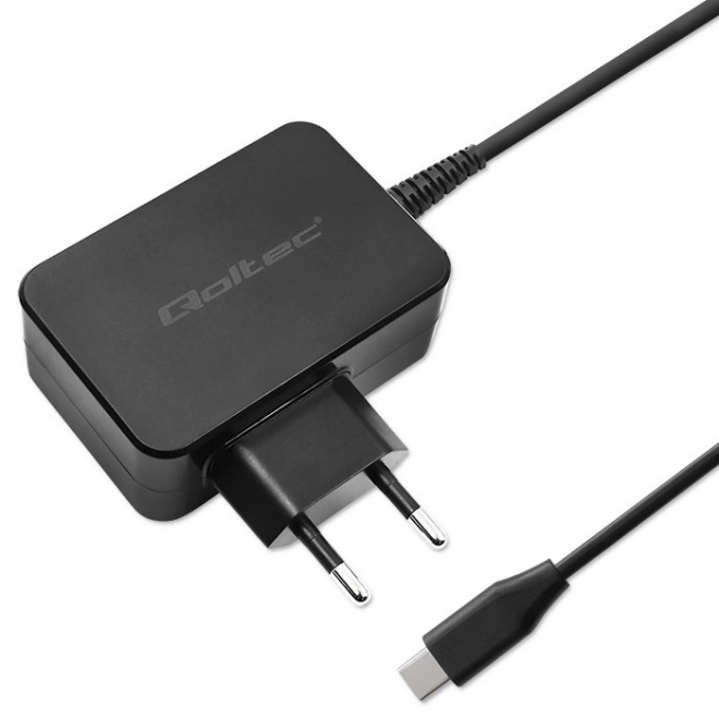 Qoltec Gan Power Pro fekete gyorstöltő