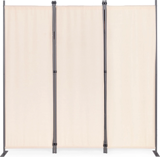 Összecsukható kerti és szobai paraván 3 panel 167x164 cm Bézs MultiGarden