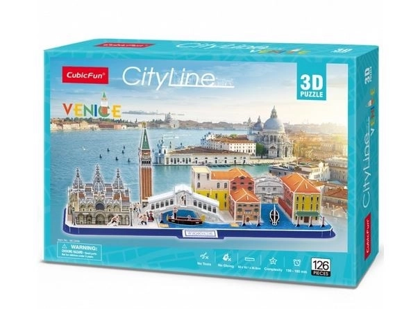 3D Puzzle Velencei Városvonalak