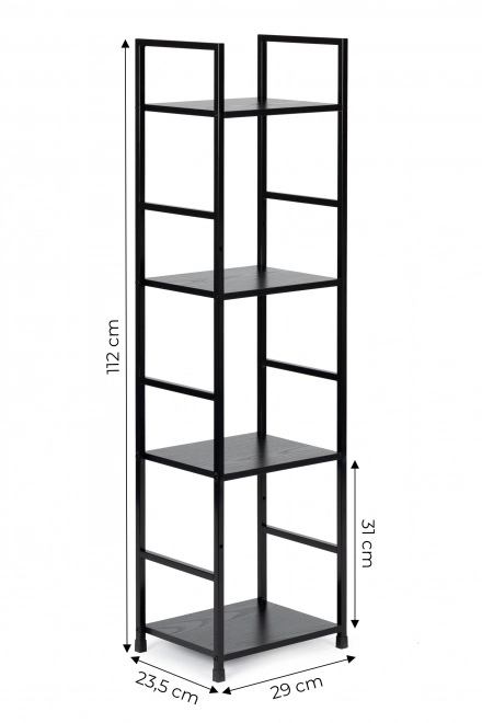 Loft stílusú modern fa polc