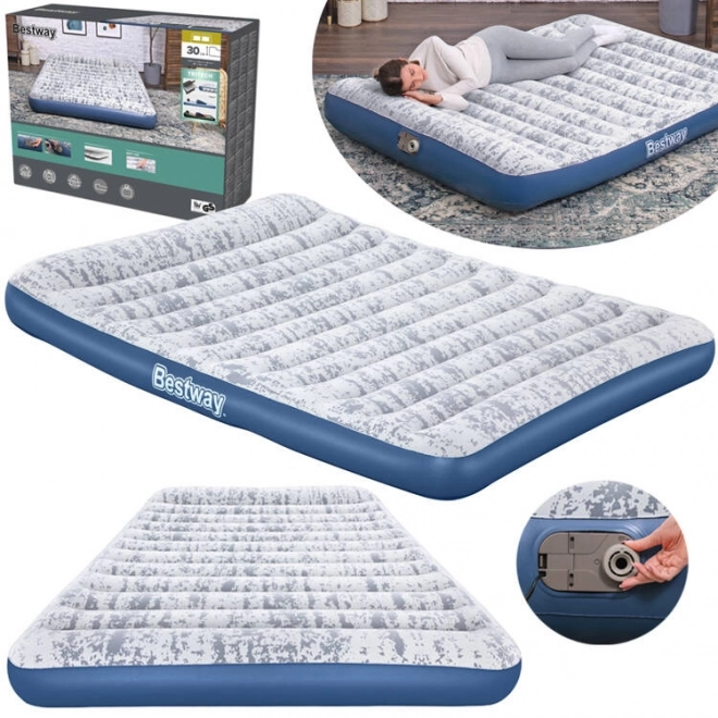 Bestway kétszemélyes velúr matrac Queen