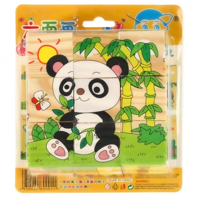 Fa oktató kirakó 3D Safari 6 az 1-ben