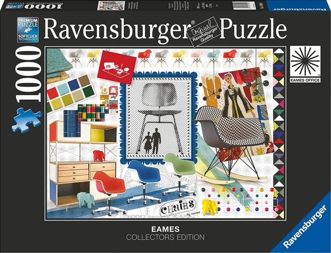 Ravensburger eames design klasszikus székek 1000 darabos puzzle