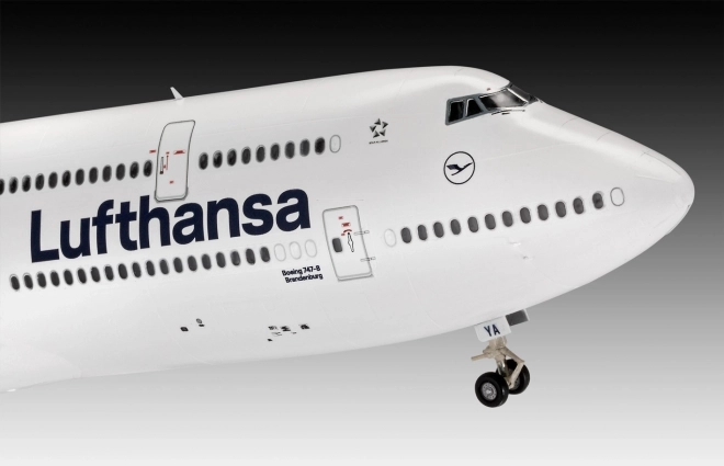 Boeing 747-8 Lufthansa műanyag modell készlet