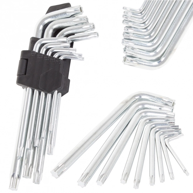 Torx formájú imbuszkulcs készlet 9 darabos