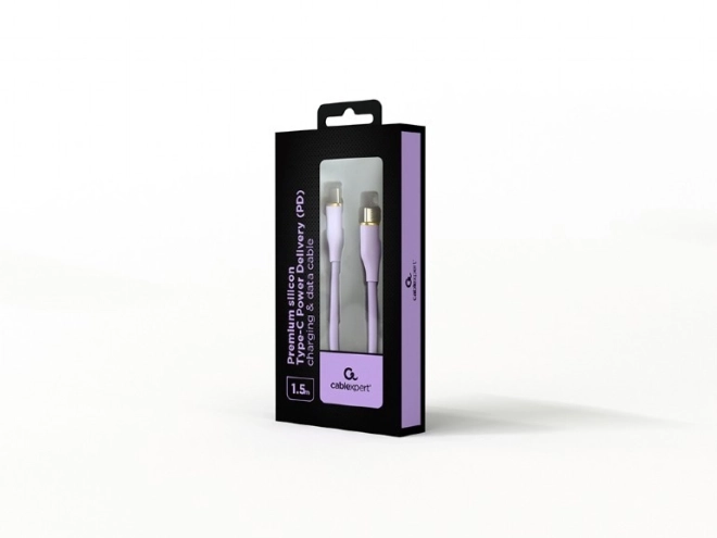 Usb C kábel C(M) - C(M) 1,5m lila