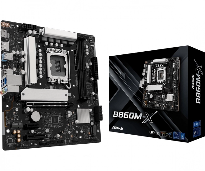 Kompakt ASRock B860M-X alaplap DDR5 támogatással