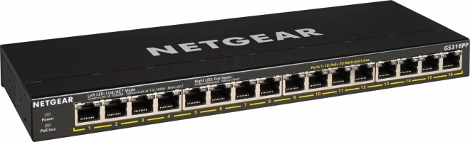 Netgear nagy teljesítményű PoE+ ethernet kapcsoló