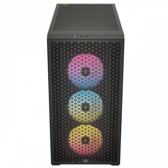 Corsair 3000D RGB airflow fekete edzett üveg középtorony ház