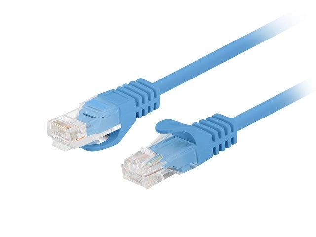 Patchkábel UTP kategória 6, 0,25M, 10 csomag, kék