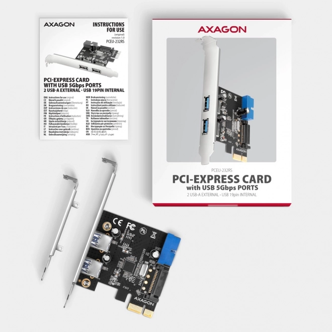 PC PCIe 2+2 USB 3.2 bővítőkártya