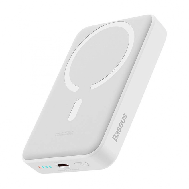 Baseus mini power bank 10000mAh, USB-C gyors töltéssel fehér