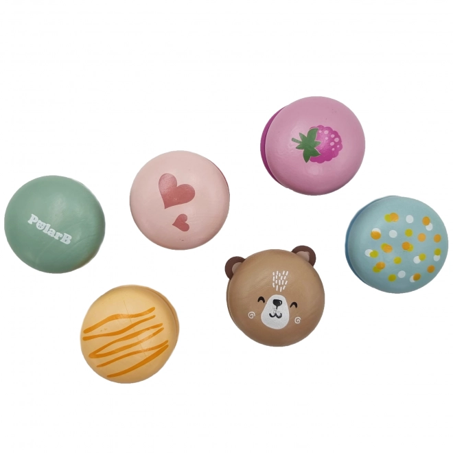 Fa macaron készlet gyerekeknek