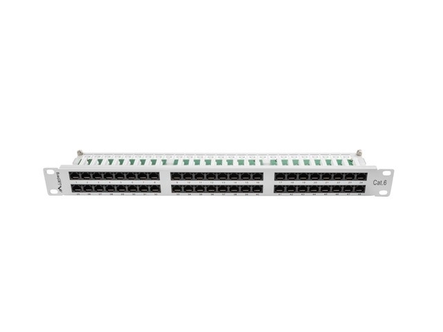 Patch panel 48 portos szürke