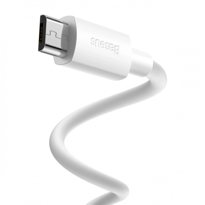 baseus usb micro data kábel szett 2.1a 1.5m fehér