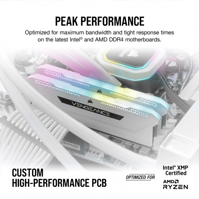 Vengeance RGB PRO SL 16GB DDR4 memória, fehér