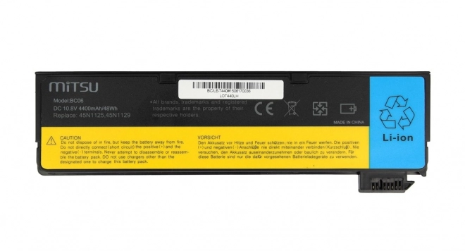 Lenovo T440 és X240 csereakkumulátor - 4400 mAh, 11.1V