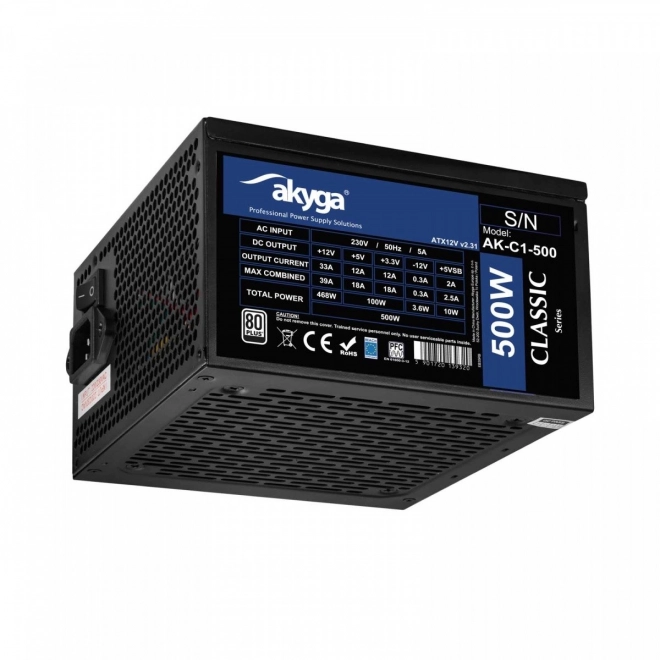 Akyga 500W Pro ATX tápegység